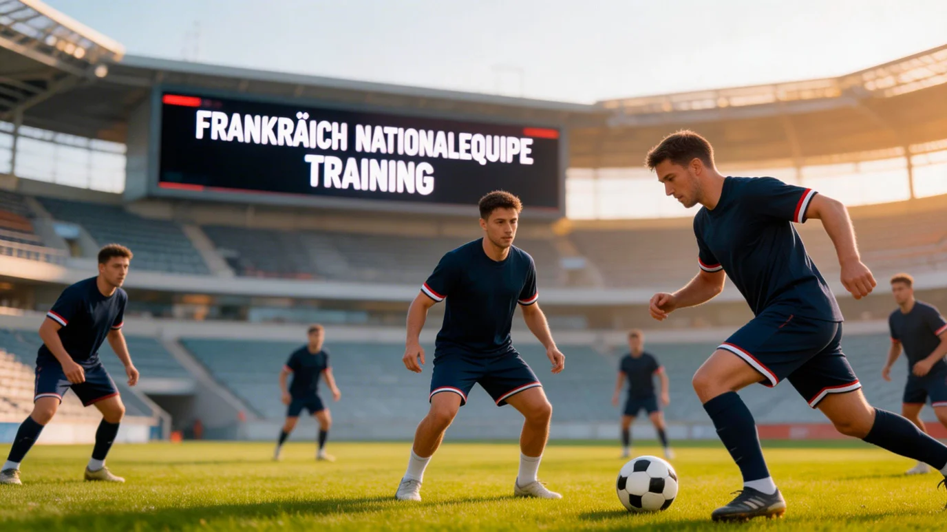 Fransous Nationalekipp bei der WM 2026 Virbereedung