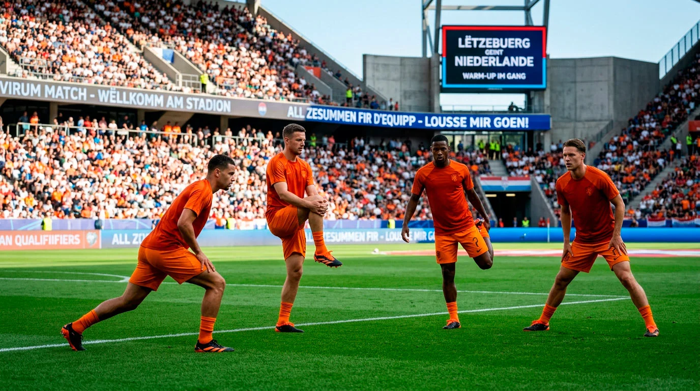 Hollännesch Nationalekipp bei der WM 2026 Virbereedung