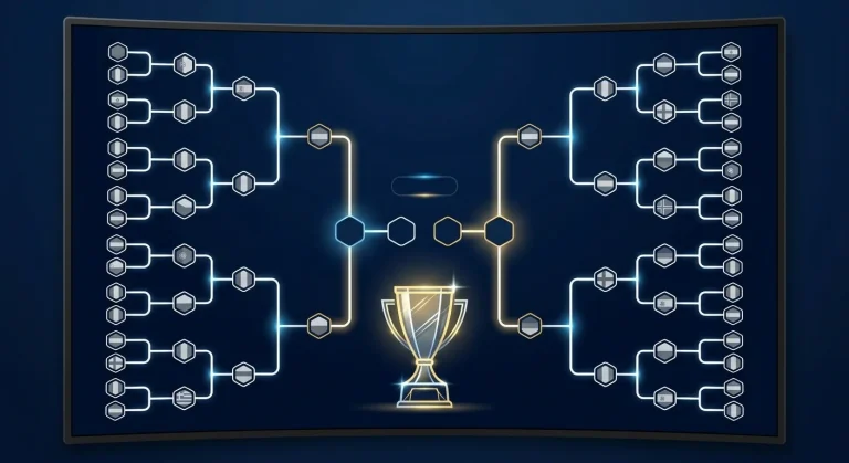 WM 2026 Knockout-Bracket — Wéi de Round of 32 sech formt