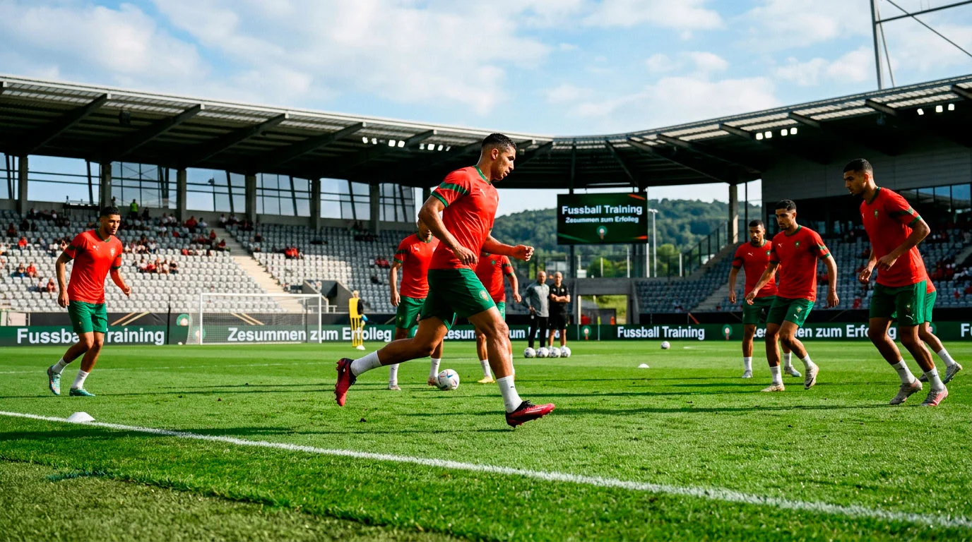 Marokkanesch Nationalekipp bei der WM 2026 Virbereedung