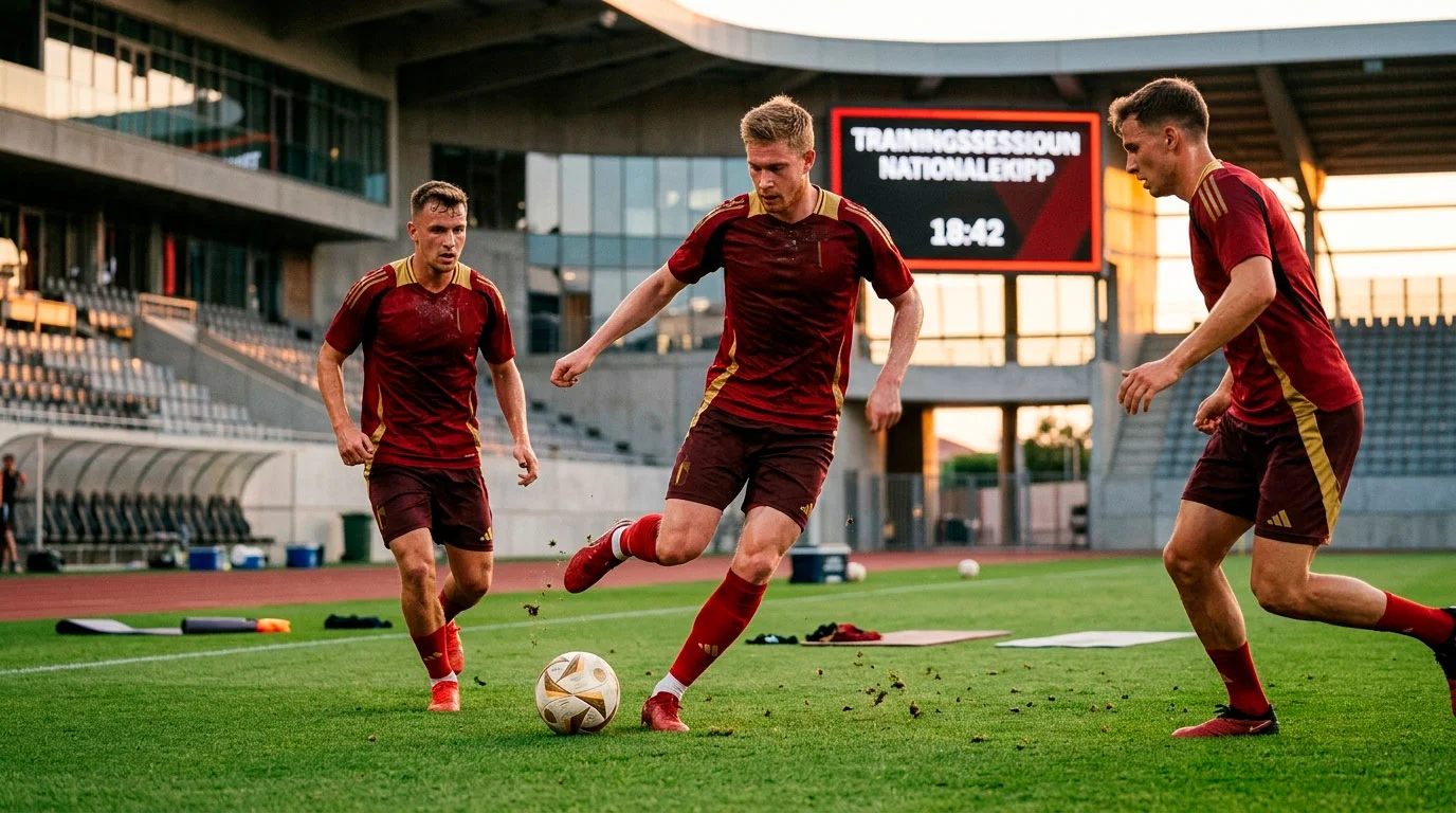Spuenesch Nationalekipp bei der WM 2026 Virbereedung